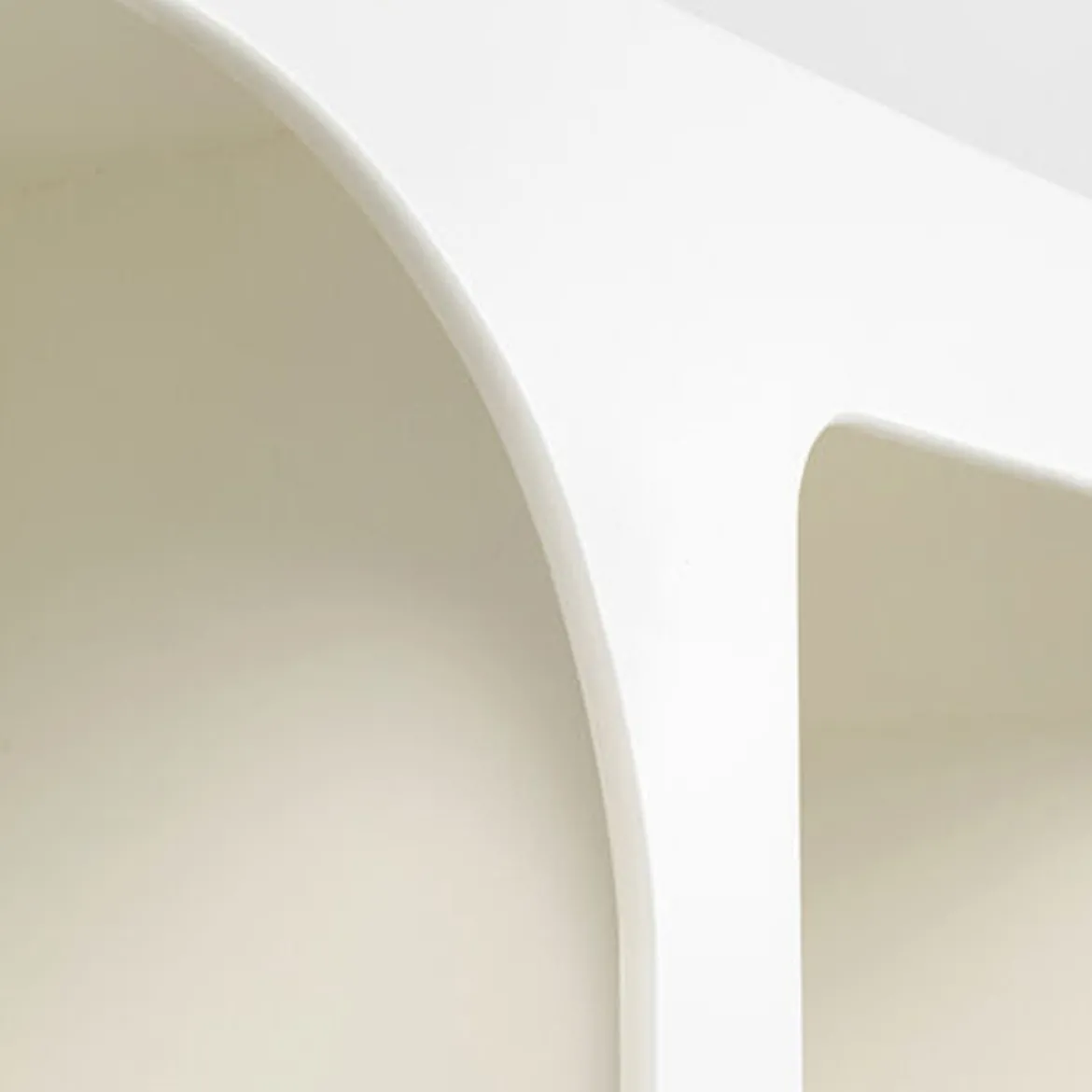 Organische vakkenkast Japandi wit - Kare Design Paco