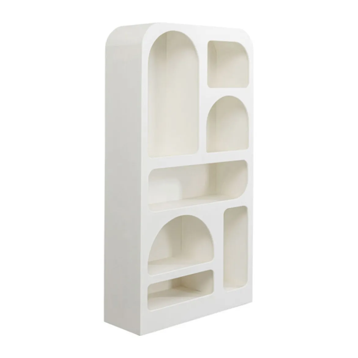Organische vakkenkast Japandi wit - Kare Design Paco