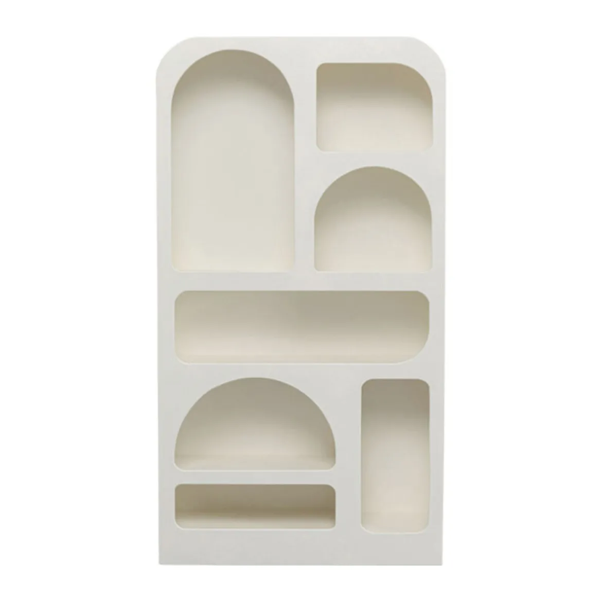 Organische vakkenkast Japandi wit - Kare Design Paco
