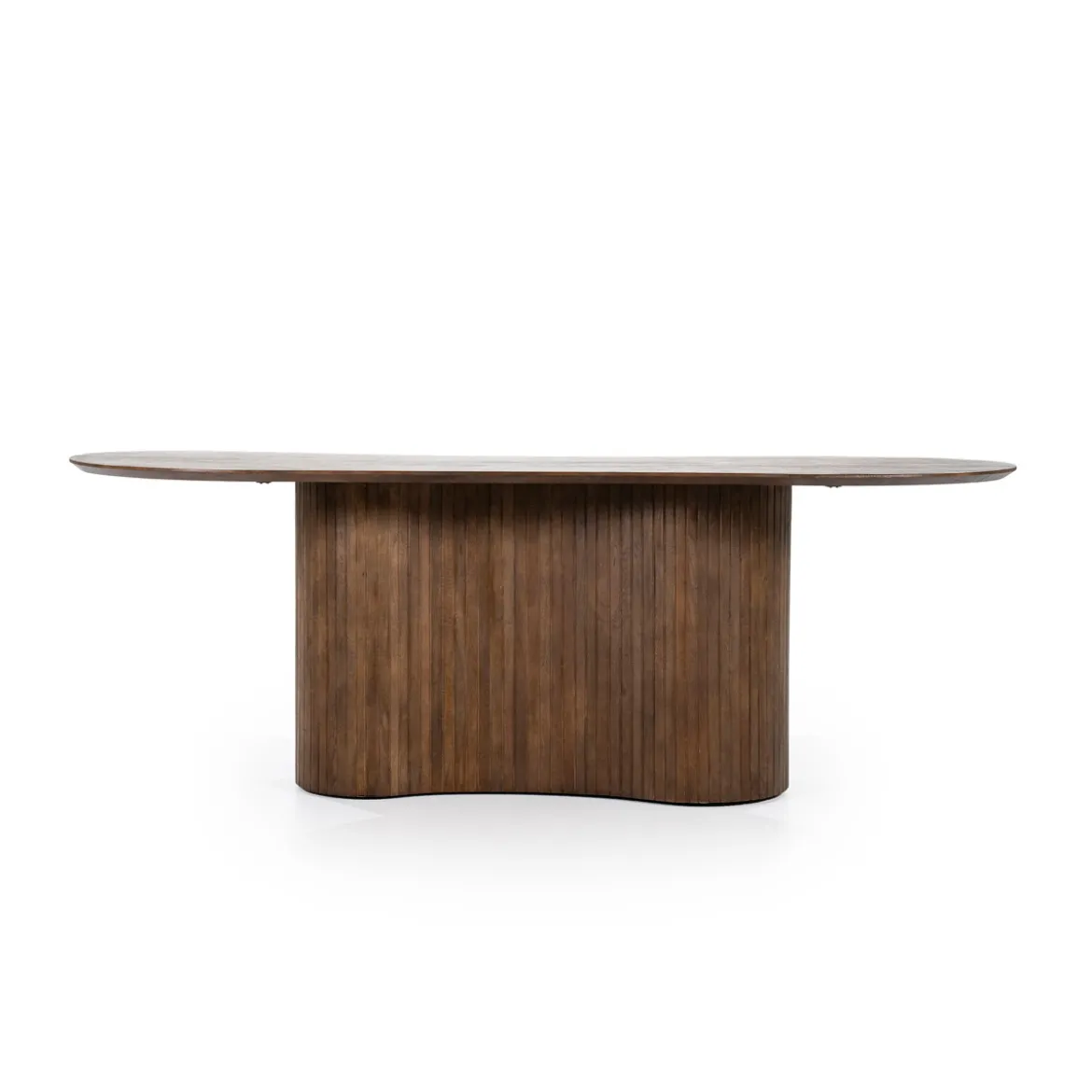 Organische vorm eettafel donkerbruin - Eleonora Jordy
