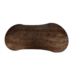 Organische vorm eettafel donkerbruin - Eleonora Jordy