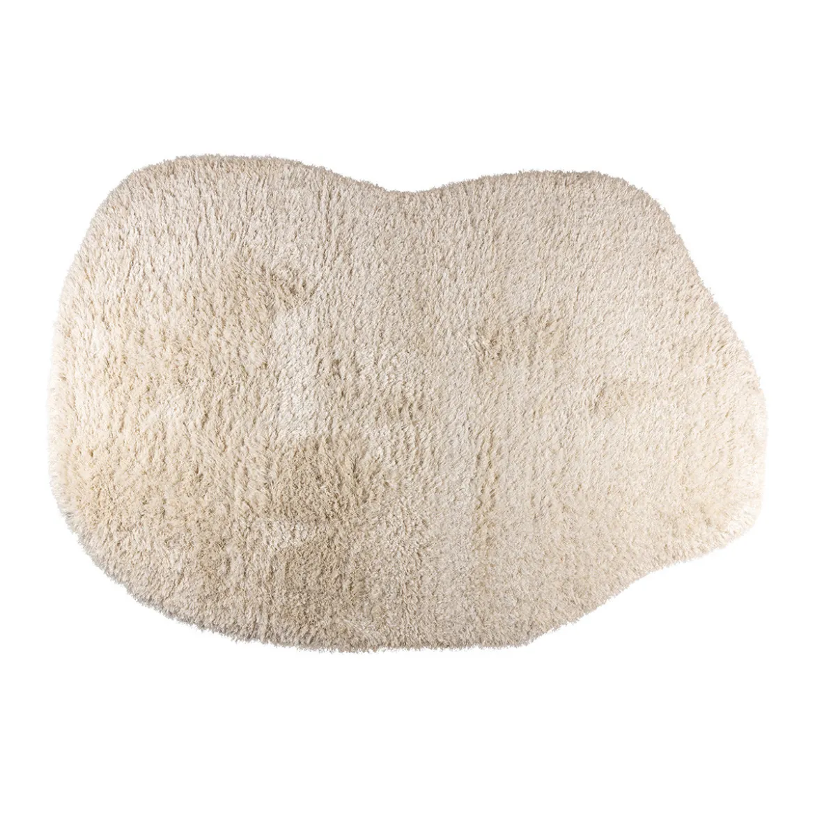 Organisch vloerkleed hoogpolig beige - Zuiver Tasty