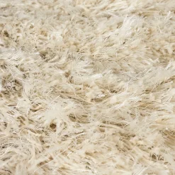 Organisch vloerkleed hoogpolig beige - Zuiver Tasty