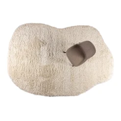 Organisch vloerkleed hoogpolig beige - Zuiver Tasty