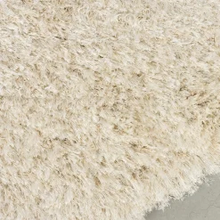 Organisch vloerkleed hoogpolig beige - Zuiver Tasty