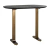 Ovale bartafel zwart en antiek messing - Richmond Interiors Revelin