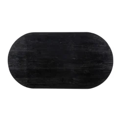 Ovale bartafel zwart en antiek messing - Richmond Interiors Revelin