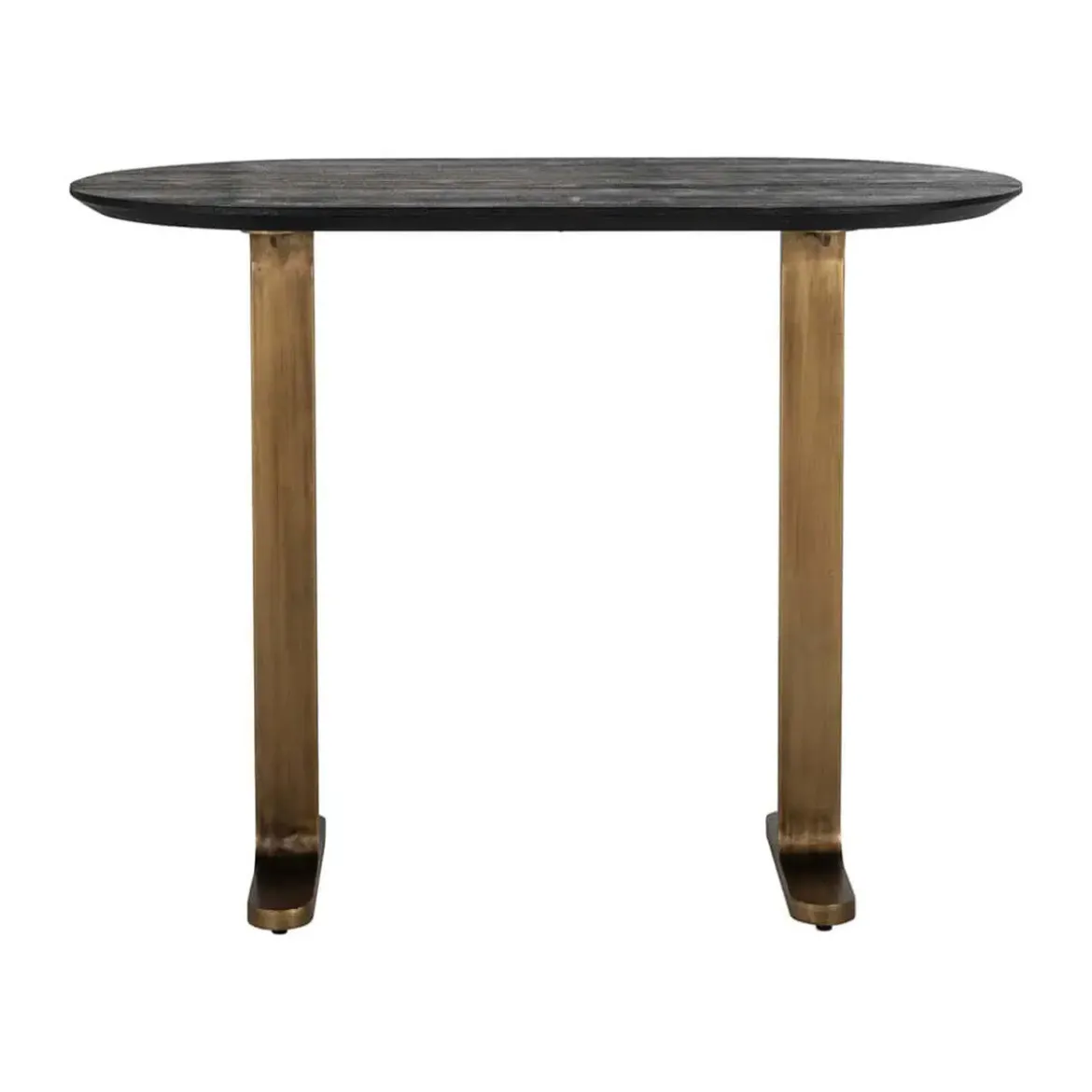 Ovale bartafel zwart en antiek messing - Richmond Interiors Revelin