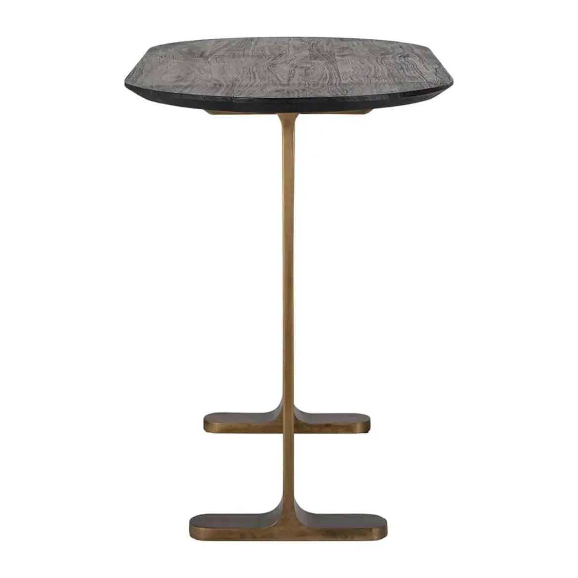 Ovale bartafel zwart en antiek messing - Richmond Interiors Revelin