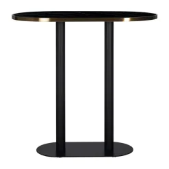Ovale bartafel zwart marmer - Richmond Interiors Zenza