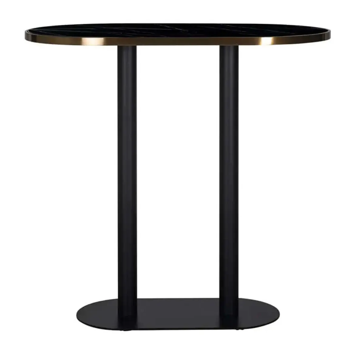 Ovale bartafel zwart marmer - Richmond Interiors Zenza