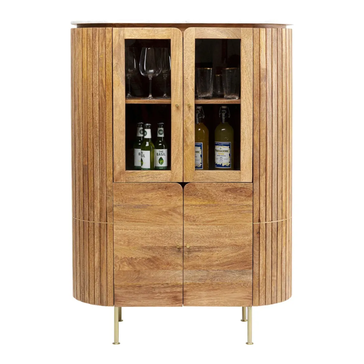 Ovale buffetkast mangohout - Kare Design Grace