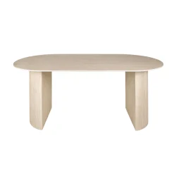 Ovale eettafel beige keramiek - Giani Arch Ceramic