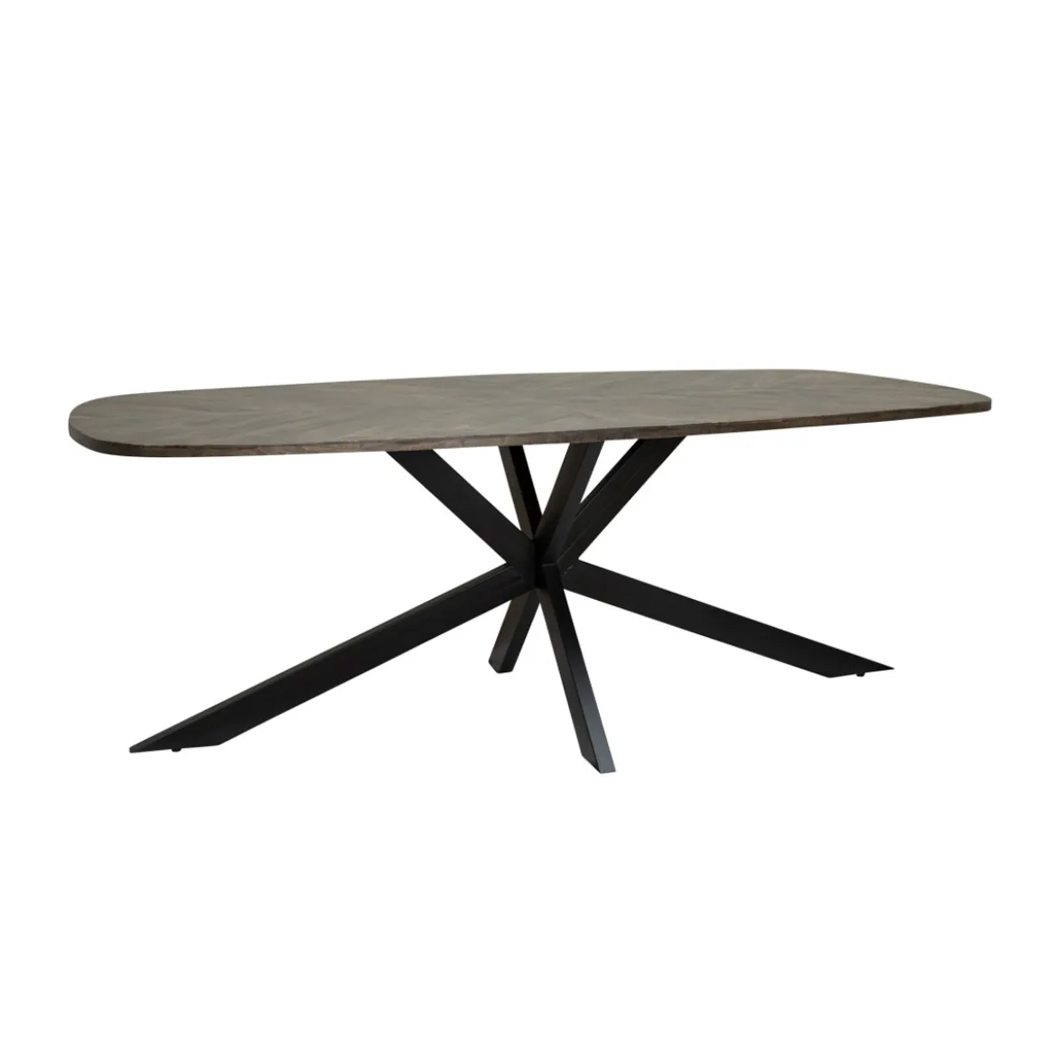 Ovale eettafel bruin mango - Tower Living Silvi