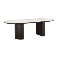 Ovale eettafel travetine eiken - Richmond Interiors Ritz
