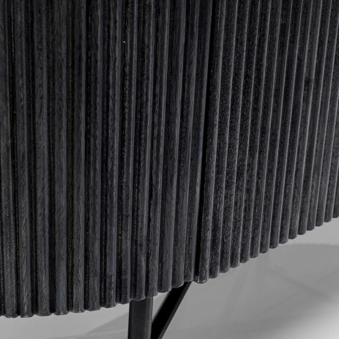 Ovale kast zwart met wit marmer - Kare Design Glenn