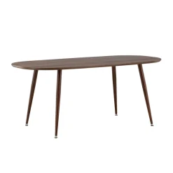 Ovale minimalistische houten eettafel - Lavis Sanford