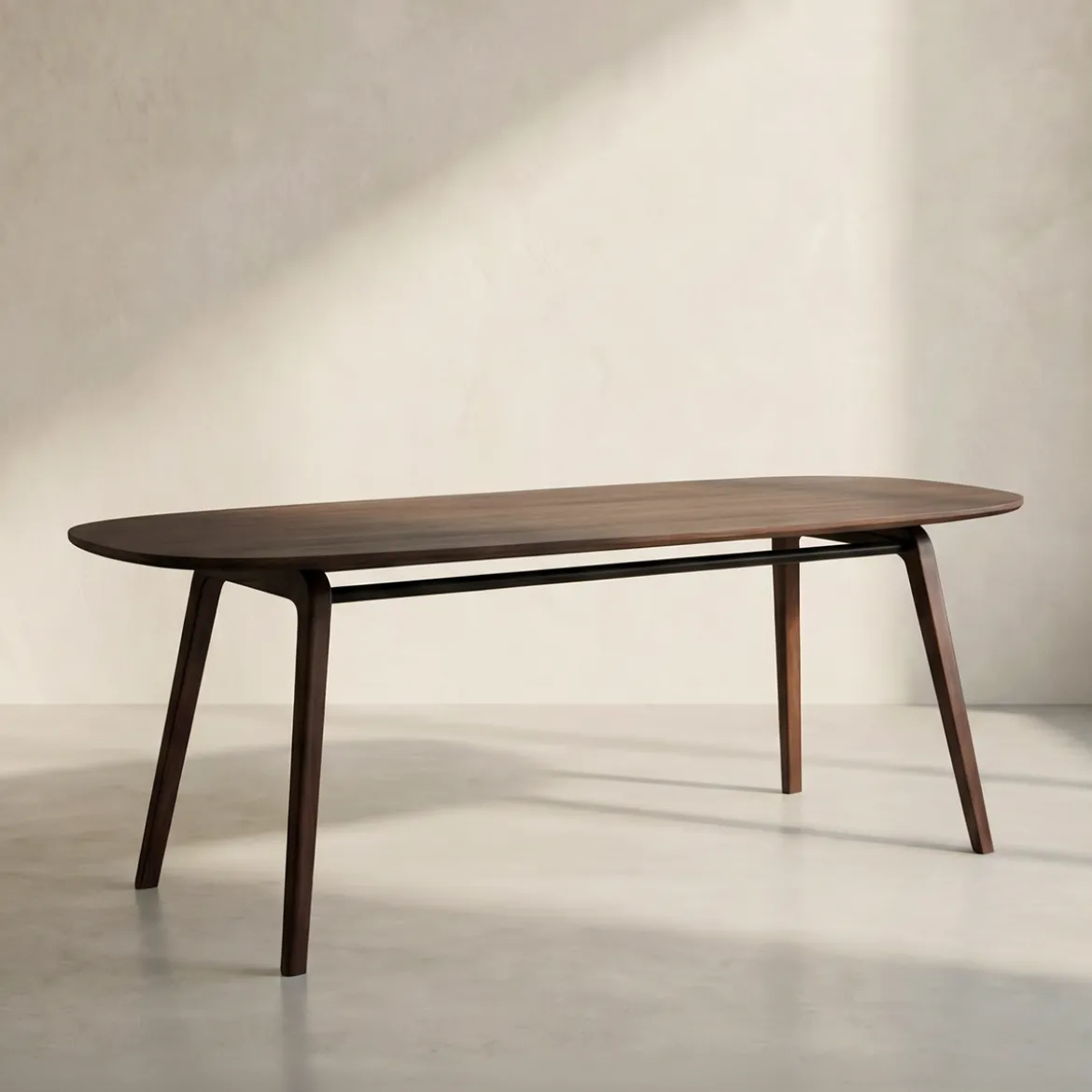 Ovalen mango houten eettafel - Bodio Porto
