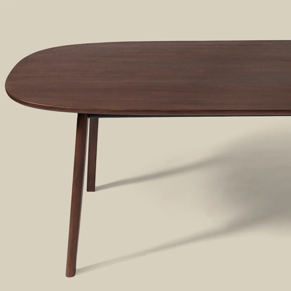 Ovalen mango houten eettafel - Bodio Porto