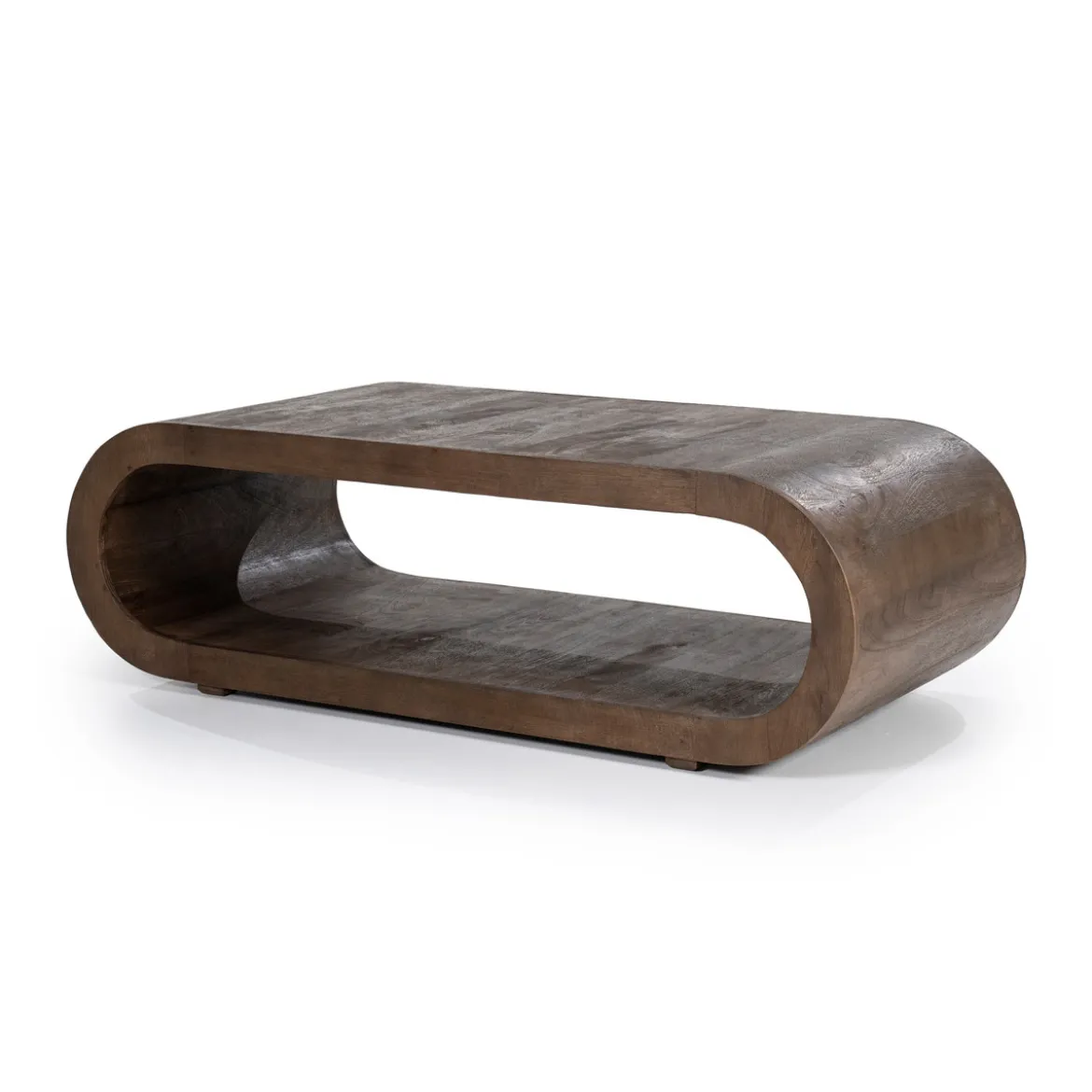 Ovale salontafel gebogen hout - By-Boo Elora