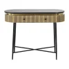Ovale sidetable goud met ribbels - Richmond Interiors Ironville