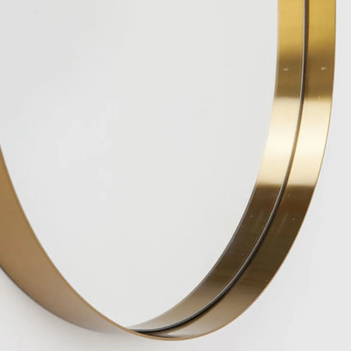Ovale spiegel met messing rand - Kare Design Hipster