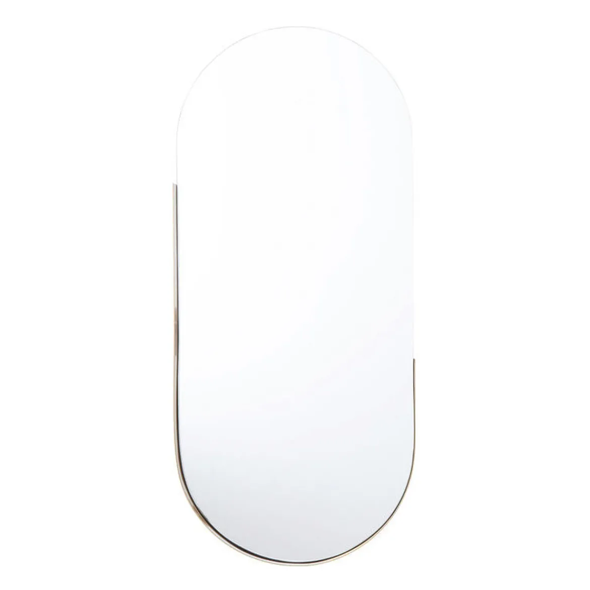 Ovale spiegel met messing rand - Kare Design Hipster