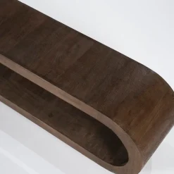 Ovale tv-meubel gebogen hout - By-Boo Elora