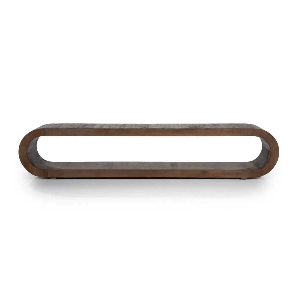 Ovale tv-meubel gebogen hout - By-Boo Elora