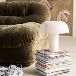 Paddenstoel tafellamp beige - By-Boo Glowstone