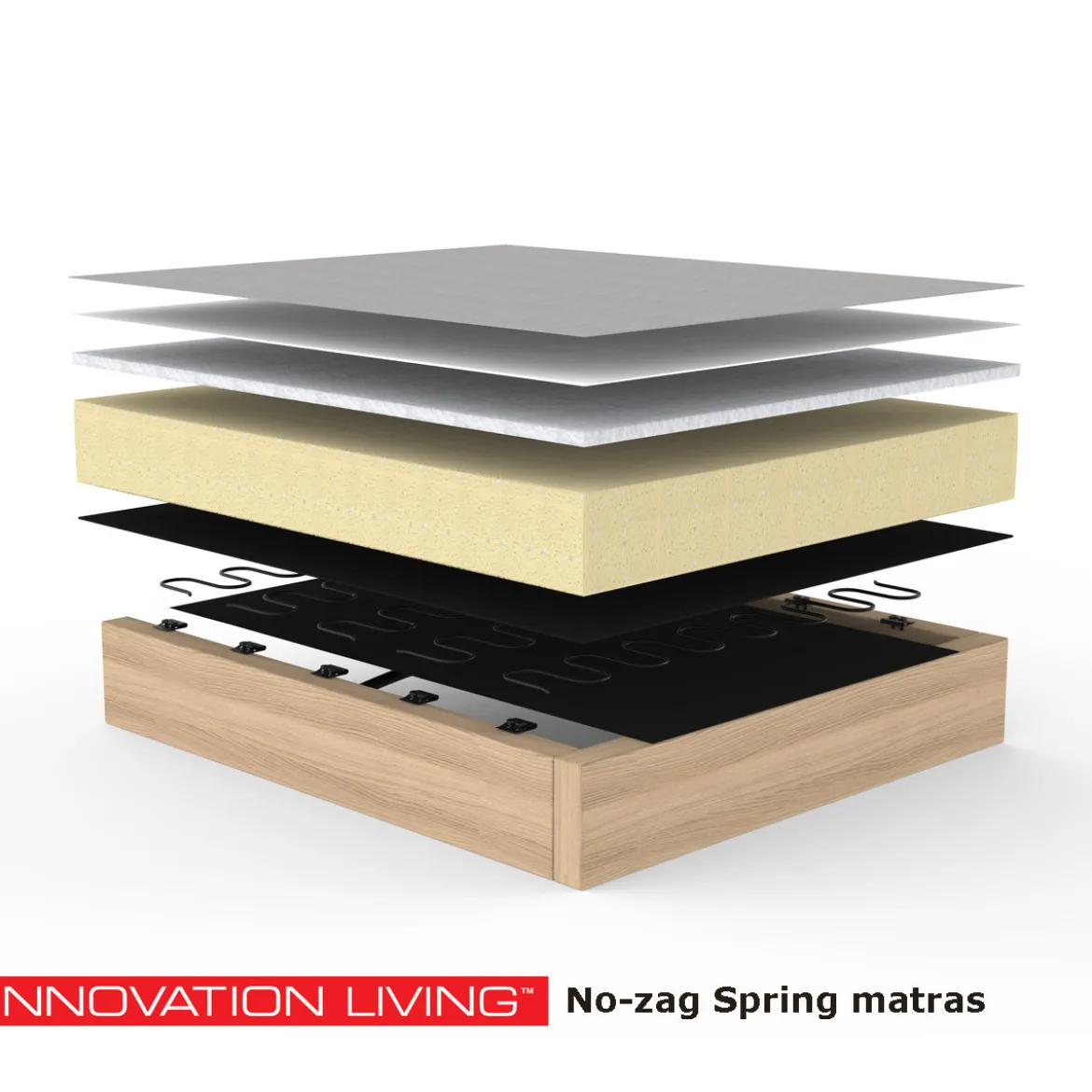 1-persoons slaapbank 90 - Innovation Living Cubed 90 Arm