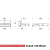 2-persoons slaapbank 140 - Innovation Living Cubed 140 Wood