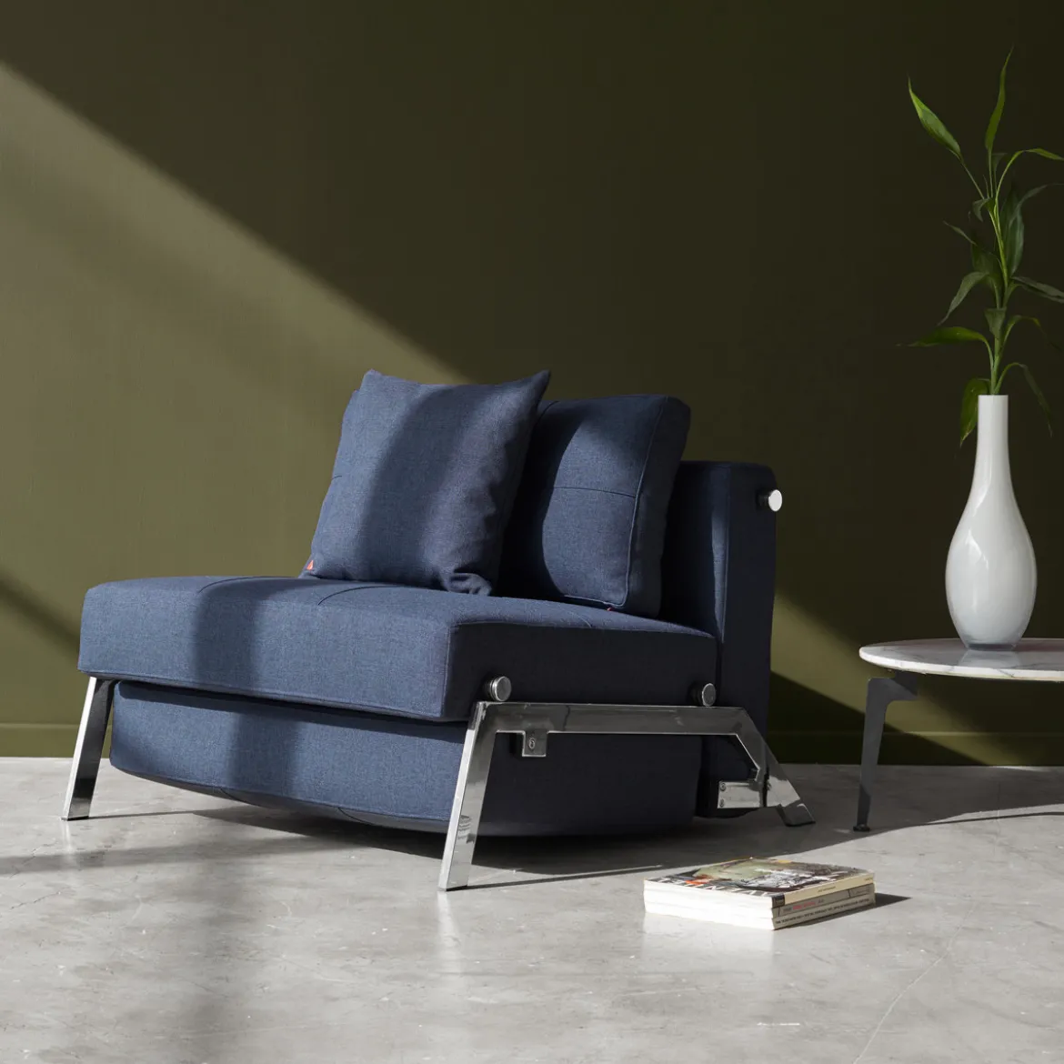 1-persoons slaapbank 90 - Innovation Living Cubed 90 Chrome