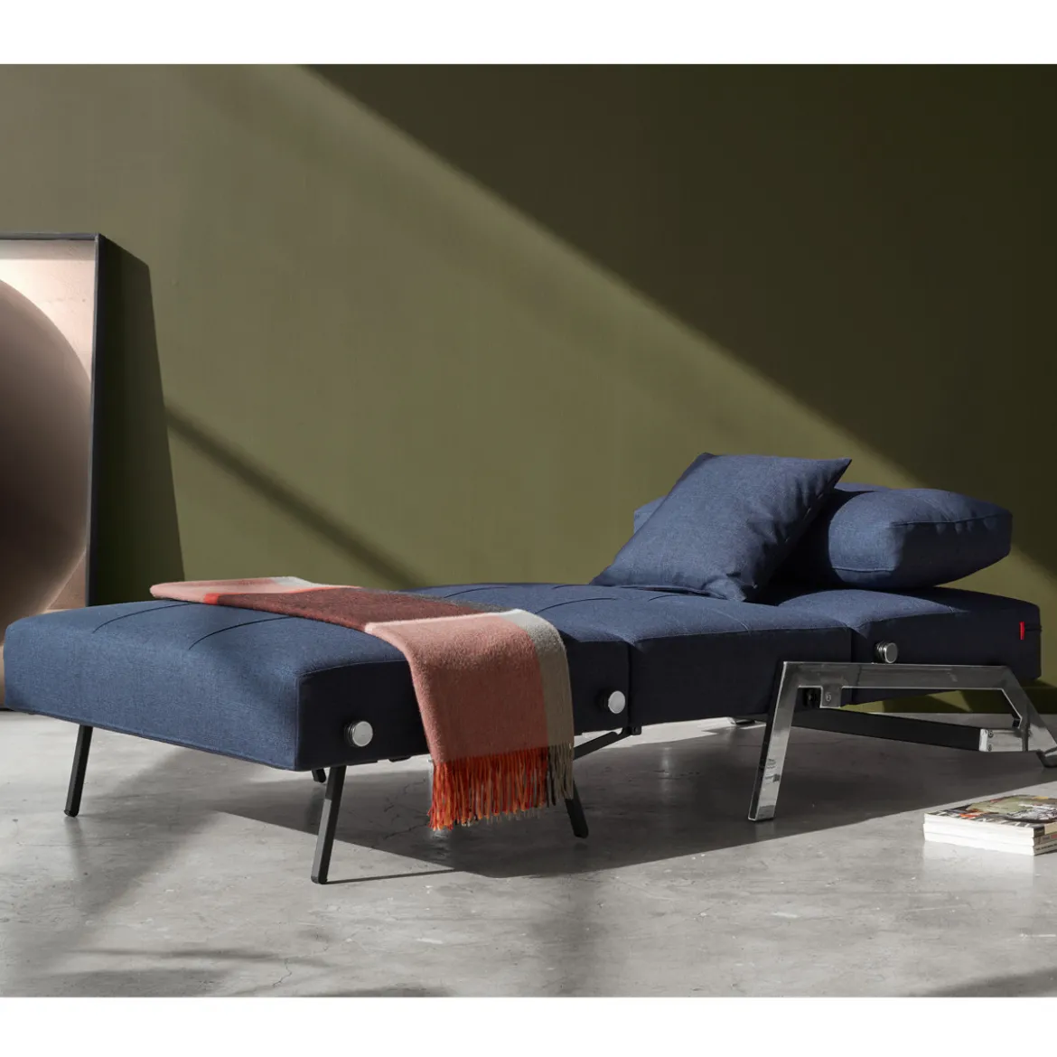 1-persoons slaapbank 90 - Innovation Living Cubed 90 Chrome