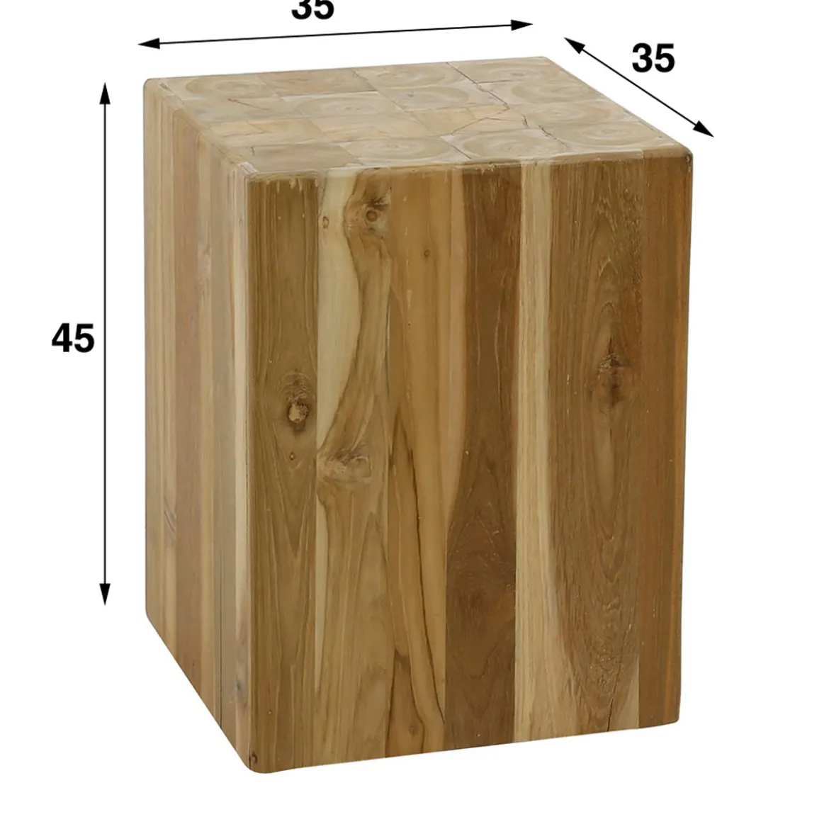 Plantenzuil teak hout - Giani Bole Teak