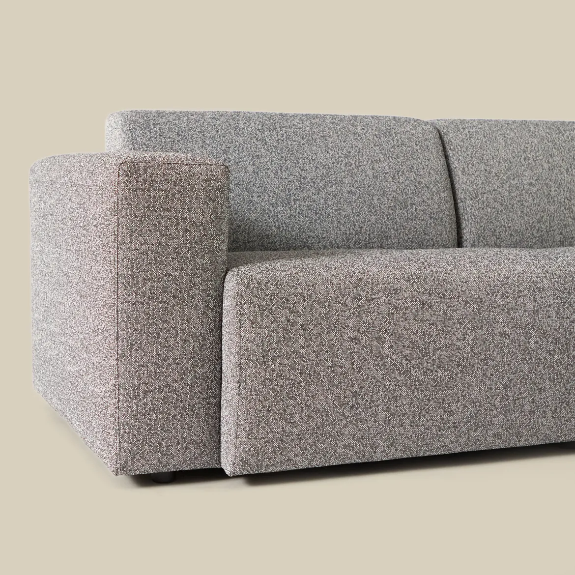 Rechte buitenbank met hocker all-weather - Bodio Fendi