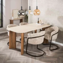 Rechthoekige eettafel met ronde hoeken - Giani Romano