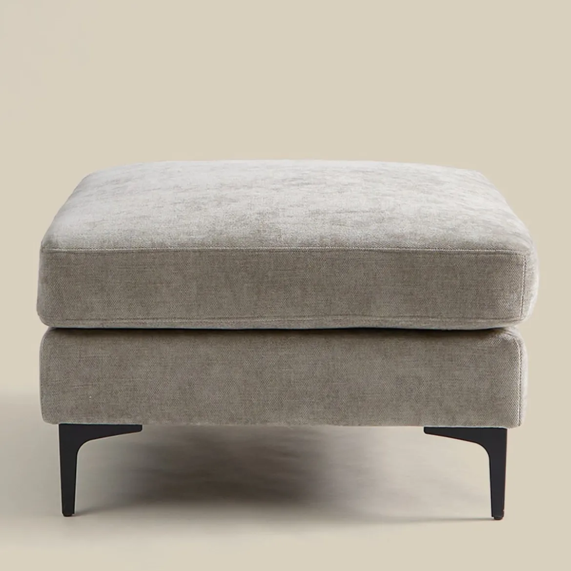 Rechthoekige hocker stof - Bodio Milton