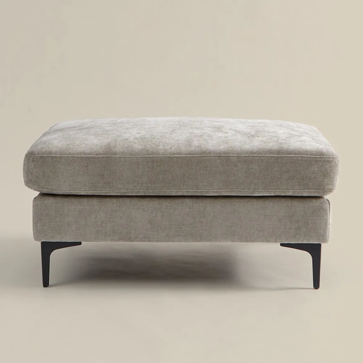 Rechthoekige hocker stof - Bodio Milton
