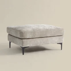 Rechthoekige hocker stof - Bodio Milton
