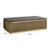 Rechthoekige salontafel goud met marmer - Richmond Interiors Ironville