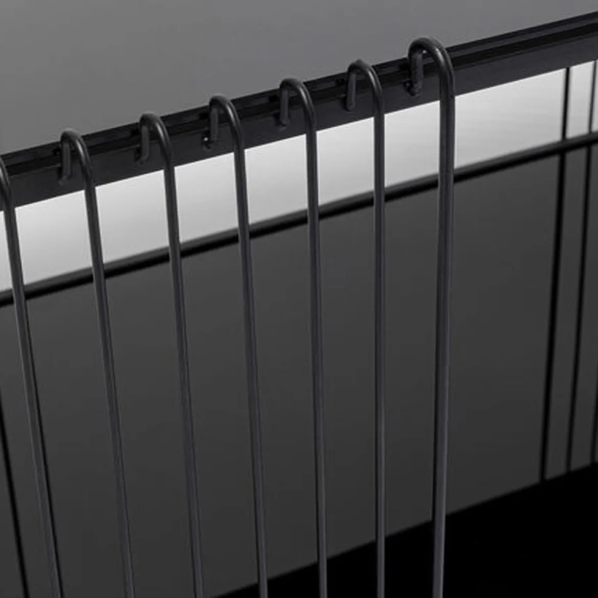 Rechthoekige salontafel met glasplaat - Kare Design Wire Double