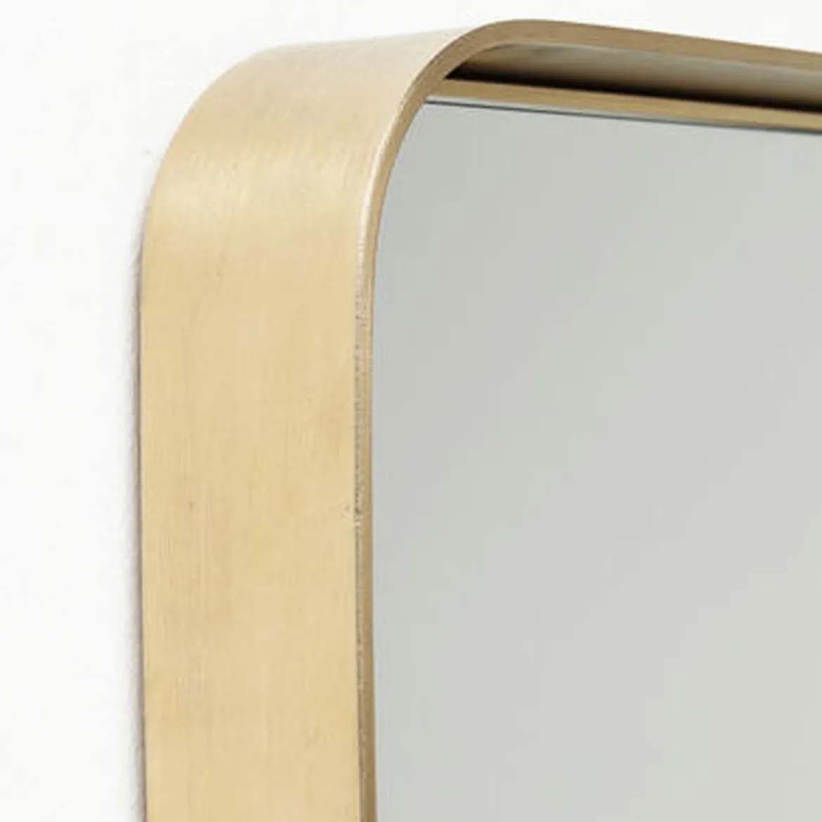 Rechthoekige spiegel messing 120 cm - Kare Design Curve