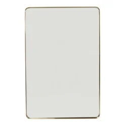 Rechthoekige spiegel messing 120 cm - Kare Design Curve