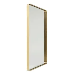 Rechthoekige spiegel messing 120 cm - Kare Design Curve