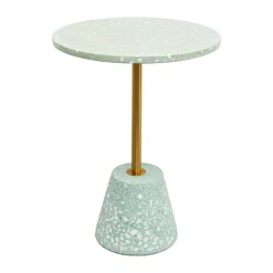 Retro bijzettafel mint terrazzo - Kare Design Amore