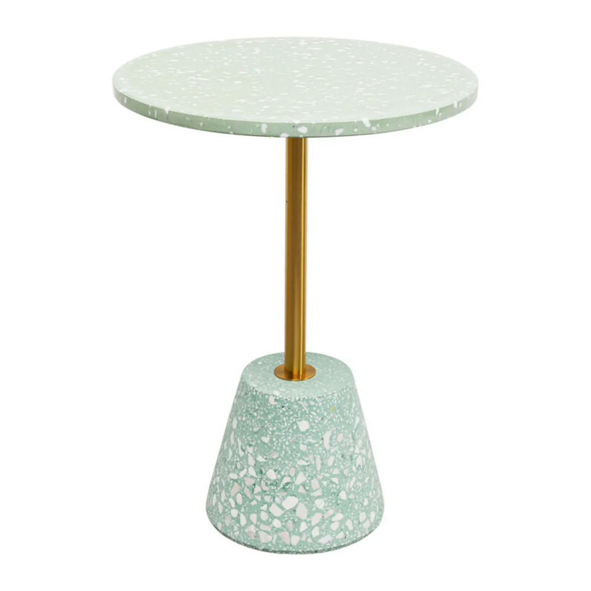 Retro bijzettafel mint terrazzo - Kare Design Amore