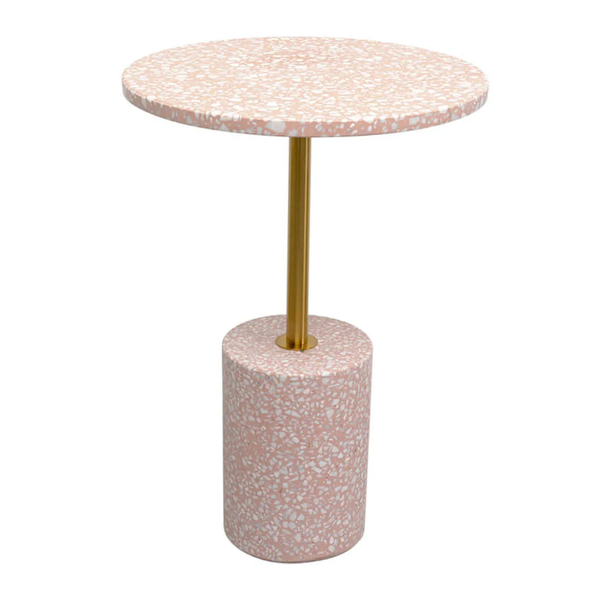 Retro bijzettafel roze terrazzo - Kare Design Amore
