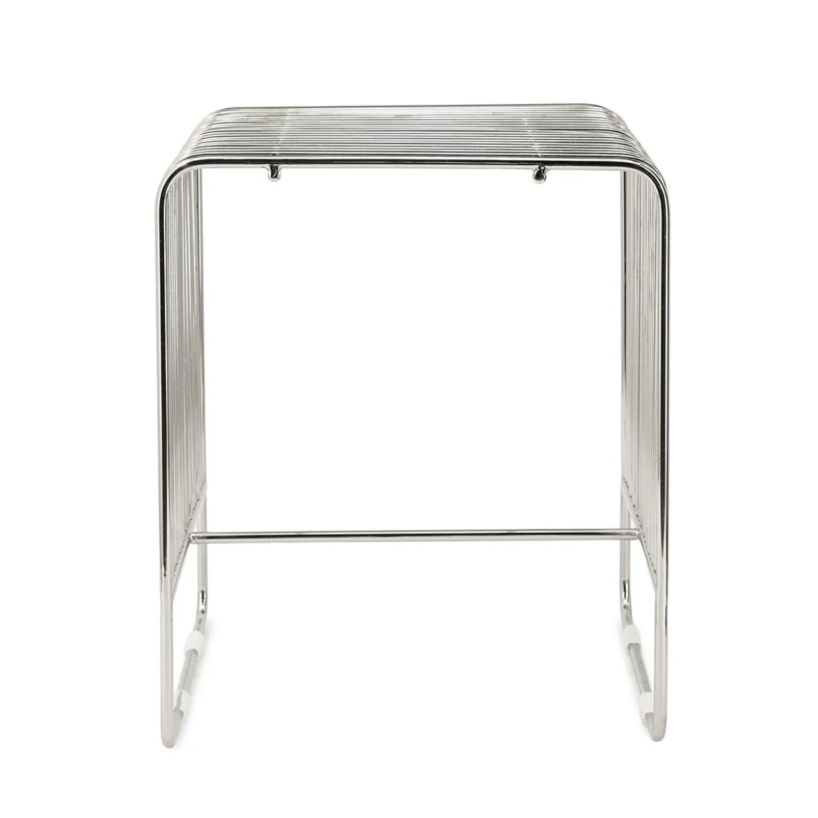 Retro bijzettafel zilver - By-Boo WireWorks