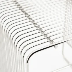 Retro bijzettafel zilver - By-Boo WireWorks